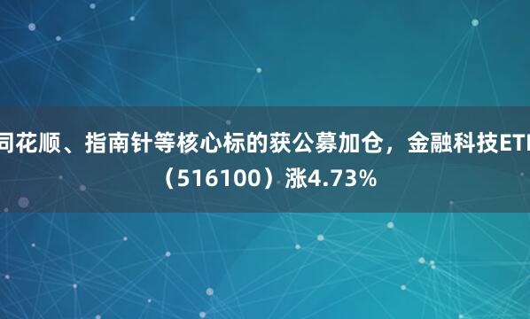 同花顺、指南针等核心标的获公募加仓，金融科技ETF（516100）涨4.73%