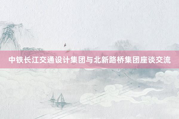 中铁长江交通设计集团与北新路桥集团座谈交流