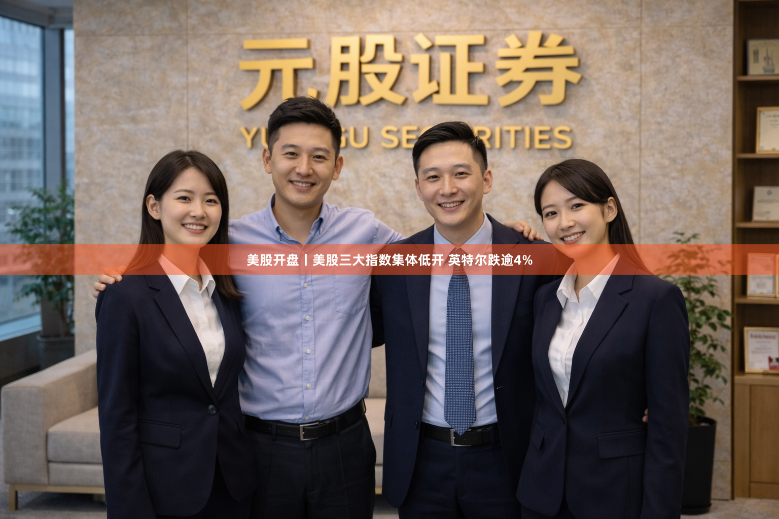 美股开盘丨美股三大指数集体低开 英特尔跌逾4%
