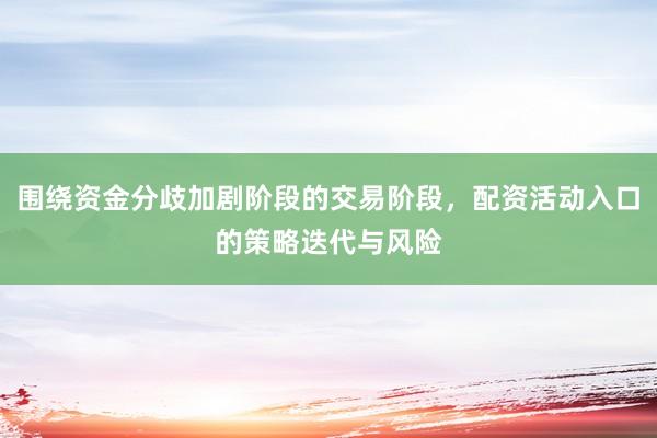 围绕资金分歧加剧阶段的交易阶段，配资活动入口的策略迭代与风险